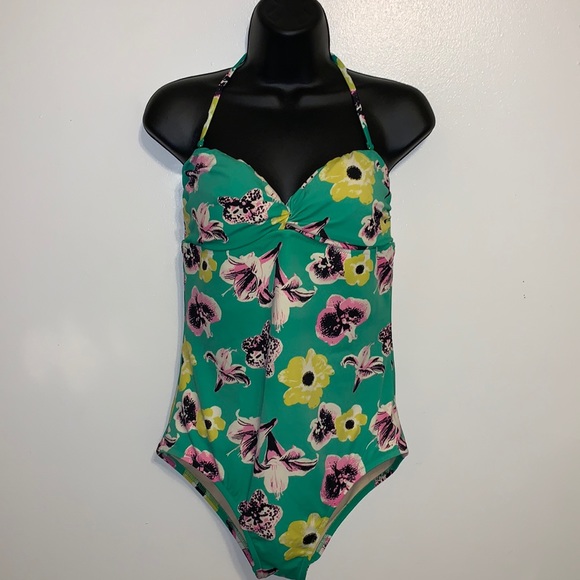 J. Crew Swimwear floral one piece - Picture 1 of 8